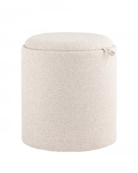 Пуф-столик с ящиком Хюгге S букле бежевый