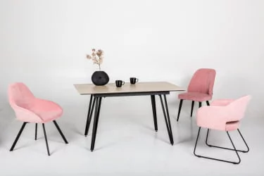 Стол раскладной Диего 140-180 white Мрамор бьянко