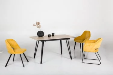 Стол раскладной Диего 140-180 white Мрамор графит