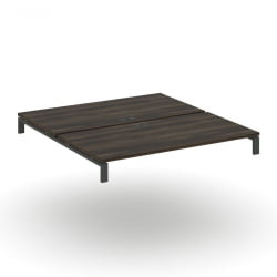 Двойной стол надставка на две опорные тумбы CONCEPT CN.DSN-006 Дуб Мали Антрацит