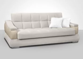 Диван-кровать Голливуд пружинный блок Боннель (форест беудж/арена бежевая)