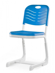 Стул ученический регулируемый пластиковый (рост 5-7) Бирюзовый