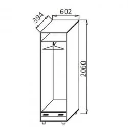 Набор для прихожей Визит - 11 Черный глянец Индиан эбони