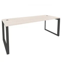 Стол рабочий руководителя на О-образном м/к ОНИКС О.МО-СРР-6.8 Денвер Светлый/Антрацит / ONIX O.MO-SRR-6.8