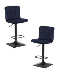 Стул барный DOBRIN DOMINIC (темно-синий велюр (MJ9-118)) 2 шт