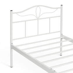 Кровать LUCY (mod. 9305) металл, 90*200 см (Single bed), White (белый)