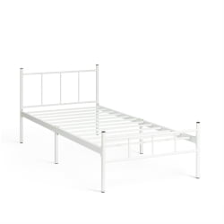 Кровать ROWENTA (mod. 9177) металл, 90*200 см (Single bed), White (белый)