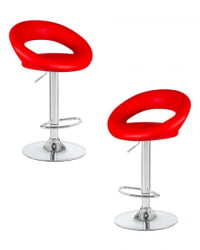 Стул барный DOBRIN MIRA (красный) 2 шт