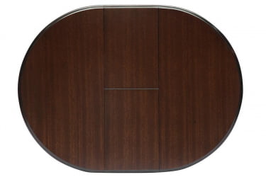 Раздвижной овальный стол Siena ( SA-T4EX) дерево гевея/мдф, 90+30х90х75см, Tobacco