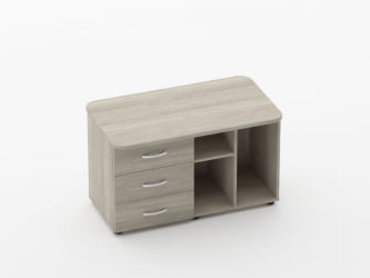 Тумба сервисная Glassy 3.16.12Л Дуб сантана светлый