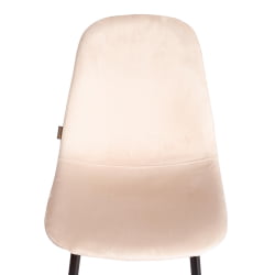 Мягкий стул BREEZE (mod. JSC-58) Велюр/металл , 44 х 53 х 86 см, creamy (кремовый) HLR 5 / черный