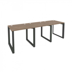 Рабочая станция на О-образном м/к ОНИКС О.МО-РС-3.0.7 Дуб Аризона/Антрацит / ONIX O.MO-RS-3.0.7