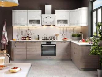 Шкаф кухонный окончание 320 радиусный Анастасия ЛД 017.321.000 Белый