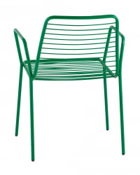 Стул Дели с подлокотниками металл Зеленый