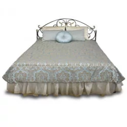 Кровать Кертис кованая с подъемным механизмом шоколад