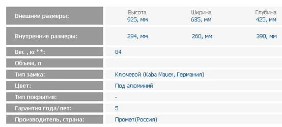 Депозитная ячейка DB-6