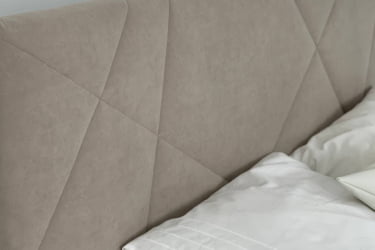Кровать с мягким изголовьем Бест КМ0.9-15 КМ0.9-15 капучино (велюр)