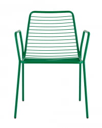 Стул Дели с подлокотниками металл Зеленый