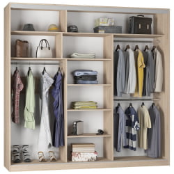 Шкаф-купе B-230х235х60-3(ЯАТ-D7D8D7)