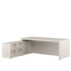 Стол письменный на опорной тумбе, левый SOL29711402 Светлый дуб