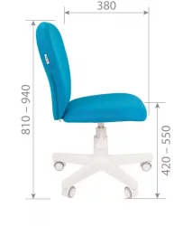 Детский стул CХАИРМАН ТИН (КИДС) 105 белый пластик ТВ (ТВ) Розовый / CHAIRMAN (KIDS) (TW)