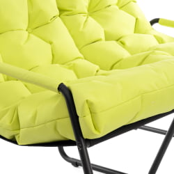 Диван с металлическими ножками Ergo / Эрго рогожка с водоотталкивающей пропиткой, Лайм