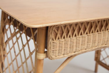Стол деревянный Secret de Maison, Maison Objet натуральный ротанг, 102х62х76см, натуральный (natural)