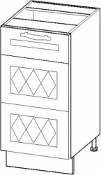 Стол кухонный (3 ящика с системой плавного закрывания) Тиффани 19.90