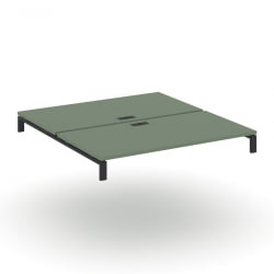 Двойной стол надставка на две опорные тумбы CONCEPT CN.DSN-006 Кобо Черный