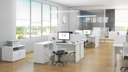 Тумба под оргтехнику TRD29648004 Белая