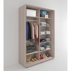 Шкаф-купе 2-х дверный Акцент-Дуэт КВ 1200х600 Ясень шимо светлый