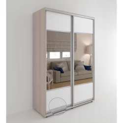 Шкаф-купе 2-х дверный Акцент-Дуэт КВ 1600х600 Ясень шимо светлый