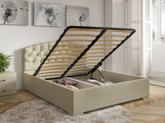 Кровать Венезиа 80кс200 велюр Севен 115 / Venezia 80x200 Seven