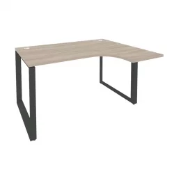 Стол эргономичный правый на О-образном м/к ONIX O.MO-SA-3R Дуб Аттик/Антрацит