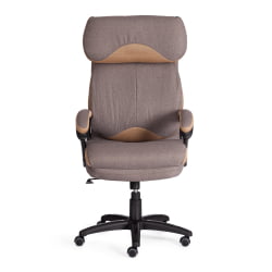 Кресло DUKE ткань рогожка Nice, мокко (серо-бежевая) / сетка бронза, TW-21