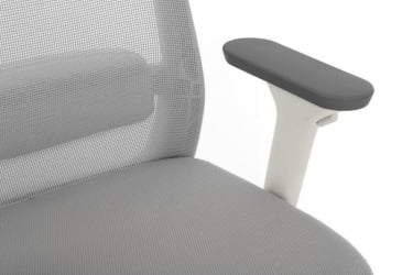Кресло Ворк В-218C ВХИТЕ Светло-серый / Work W-218C WHITE