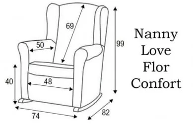 Кресло-качалка Micuna Wing/Confort white/white искусственная кожа