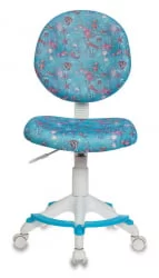 Кресло детское Бюрократ KD-W6-F/AQUA голубой аквариум сетка (пластик белый)