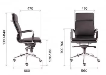 Кресло руководителя Nerey M экокожа Бежевый