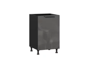 Тумба кухонная 500 Герда ЛД 279.040.000.069 Чёрный/Антрацит глянец