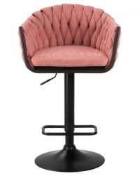 Стул барный DOBRIN LEON (розовая ткань (LAR 275-10)) 2 шт