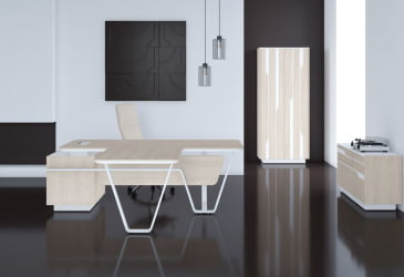 Фронтальная панель правая Line СФ-577601 Дуб светлый Белый