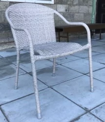 Плетеное кресло из искусственного ротанга AFM-318G-Light Grey