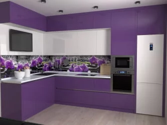 Глянцевый фартук (КОМПОЗИТ) KM 43