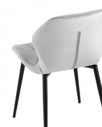 Стул Эдвин велюр серый 4 шт