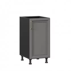 Тумба кухонная 400 Джелатто ЛД 241.020.000.129 Черный Оникс серый