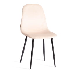 Мягкий стул BREEZE (mod. JSC-58) Велюр/металл , 44 х 53 х 86 см, creamy (кремовый) HLR 5 / черный