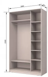 Шкаф-купе Хит-23-17-15 Аруба Венге