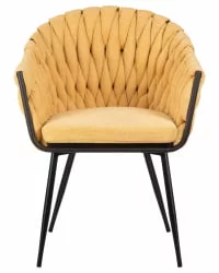 Стул обеденный DOBRIN MATILDA Желтая ткань LAR 275-8