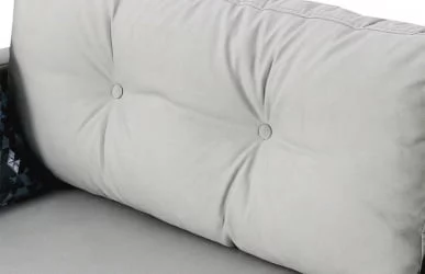 Серый диван из велюра Калгари-2 Стандарт Альба мята/Присма зеленый 670